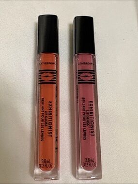 COVERGIRL Exhibitionist Lip Gloss Duo-Pink &Orange Shades 3.8Ml/0.12 FL oz